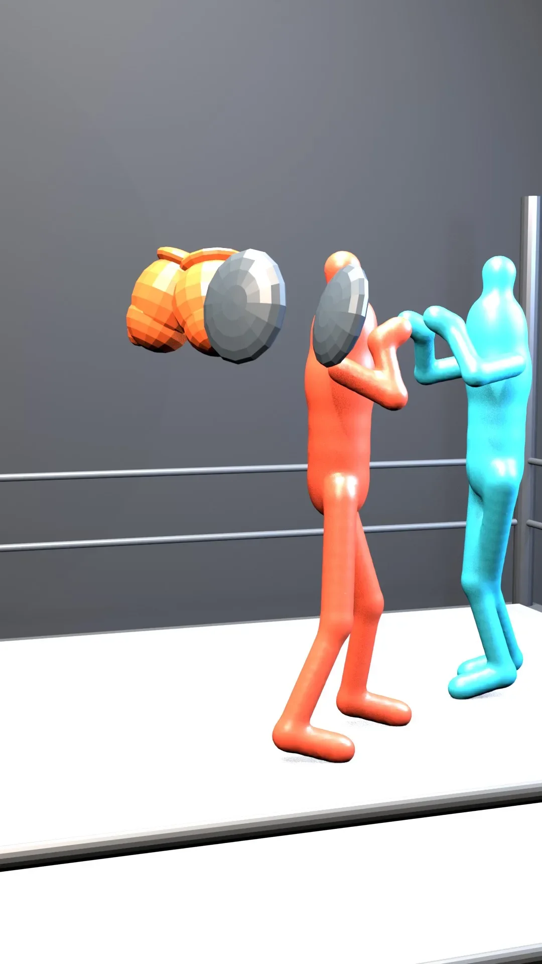Rendered 3D mannequin viewport blockout showing character camera geometry prior to animatic retirement
