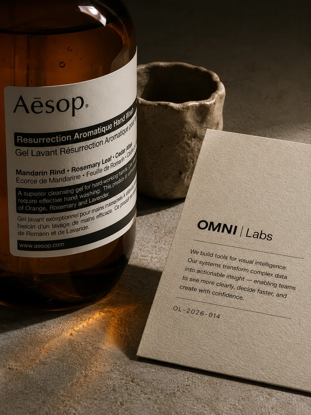 Aesop supporting still