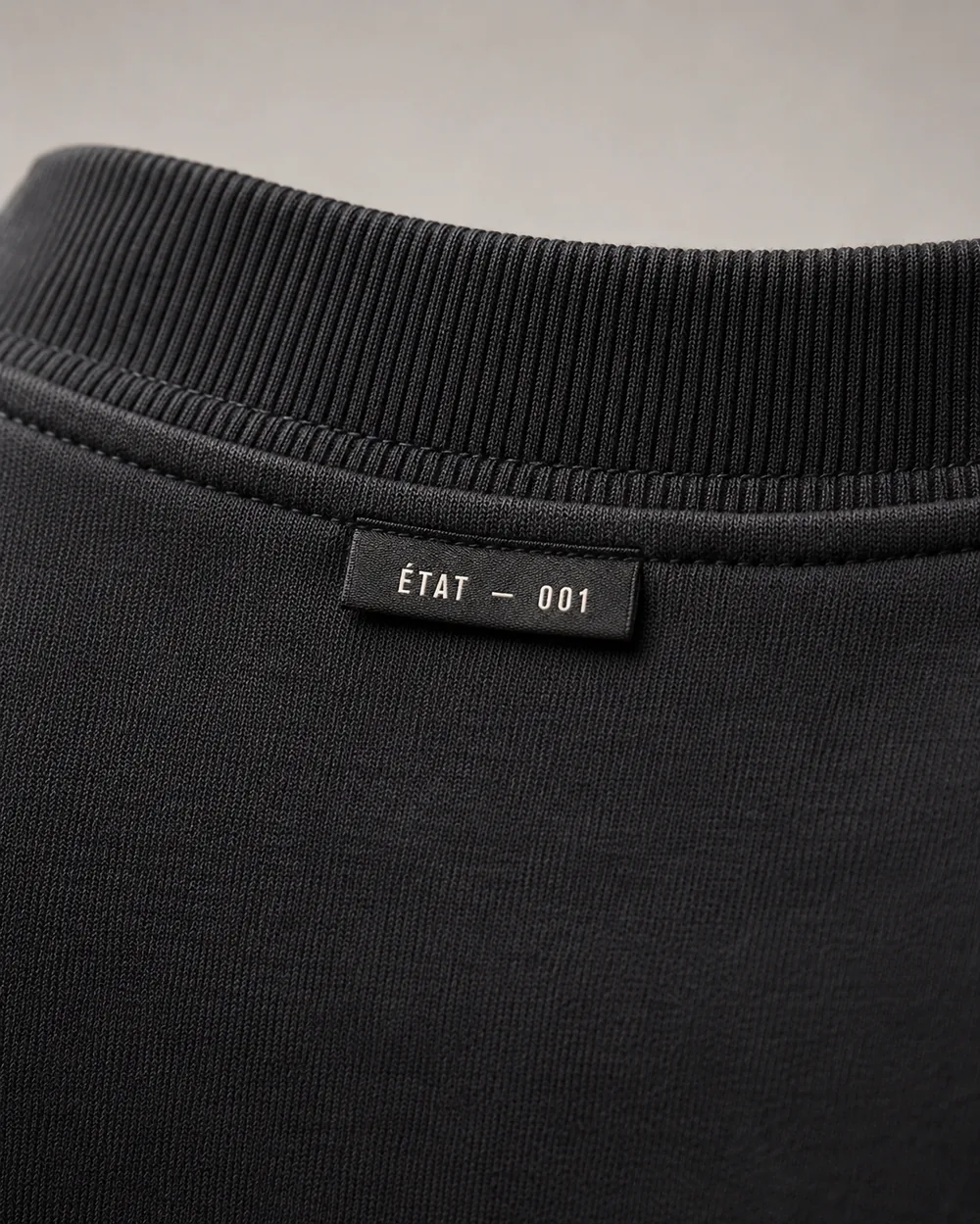 Carbon nape tag detail