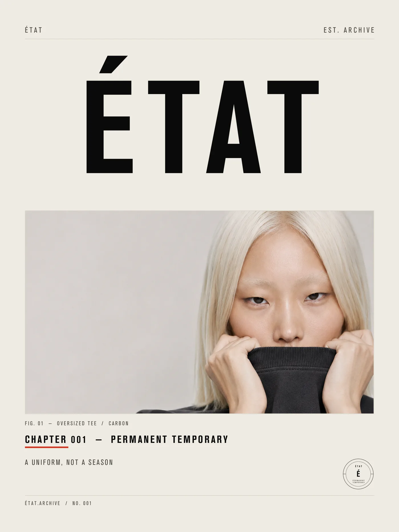ÉTAT — Chapter 001 campaign poster
