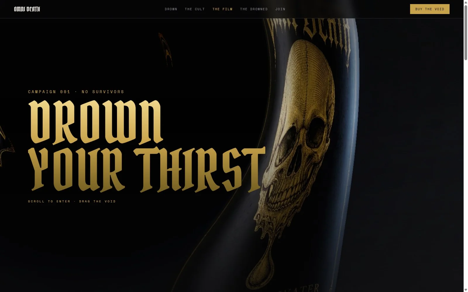 OMNI DEATH — immersive WebGL site